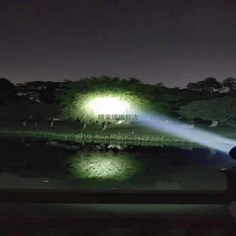 散光12v头灯强光外接电瓶头灯led户外头戴式p90夜钓灯黄白光300w外接