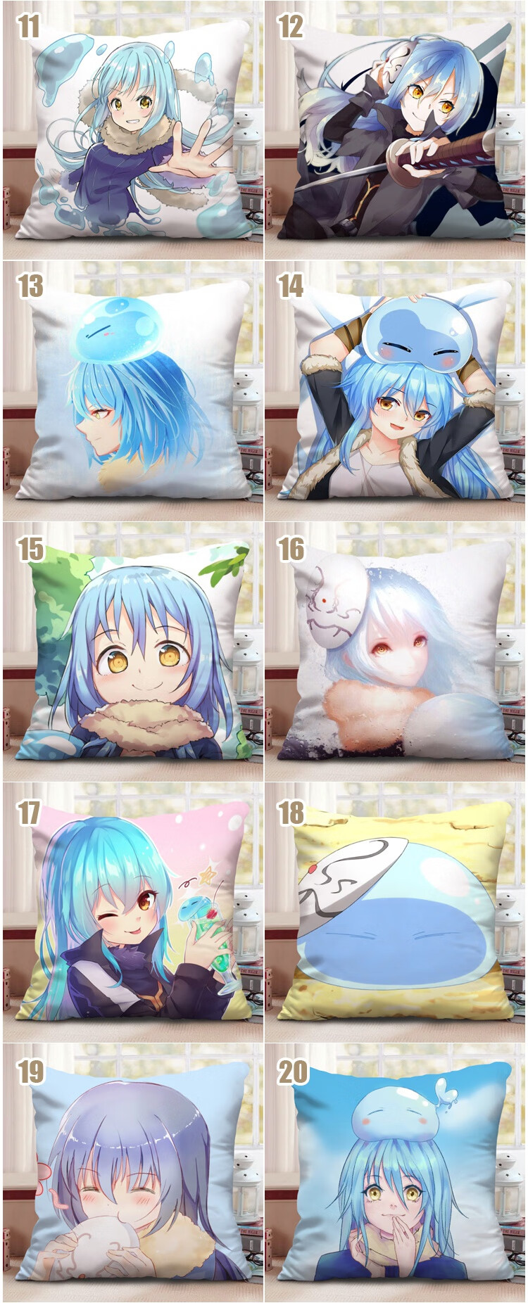 2022新款关于我转生变成史莱姆这档事抱枕萌王抱枕关于我转生变成