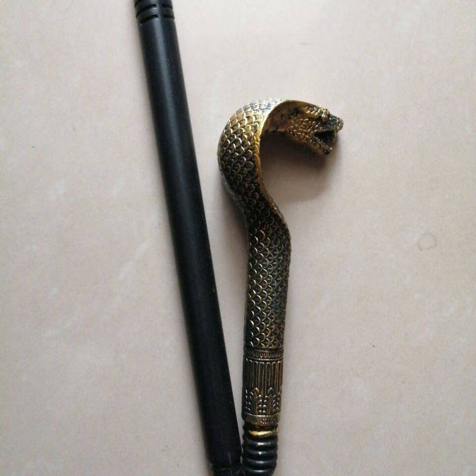 风铃权杖手杖道具埃及法老蛇头权杖表演国王权杖魔法师手杖红宝石权杖