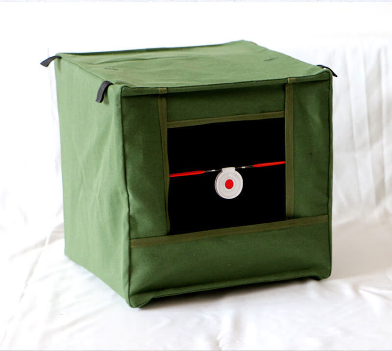 60navcon弹弓靶箱加厚折叠靶布迷你靶标钢珠回收箱室内不锈钢靶子