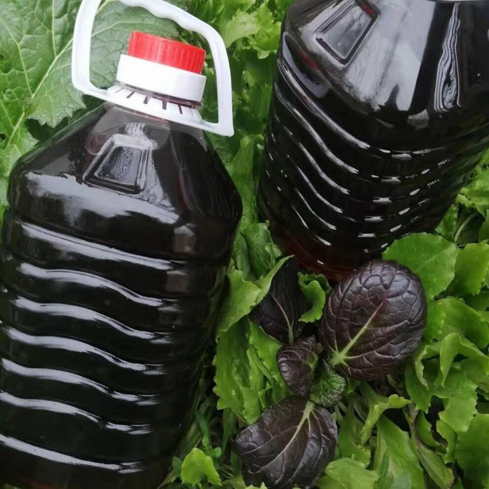 石磨黑芝麻香油 纯正 河南农家自榨小磨香油月子油 5l白芝麻油(新包)