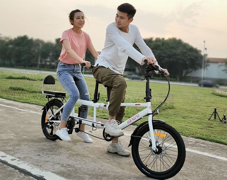 自行车父子母子双人单车折叠情侣旅游观光两人骑双坐双人亲子三人定制