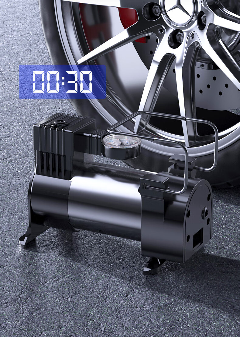 车载充气泵汽车用12v小型便携轿车轮胎电动打气筒大功率高压气泵真80