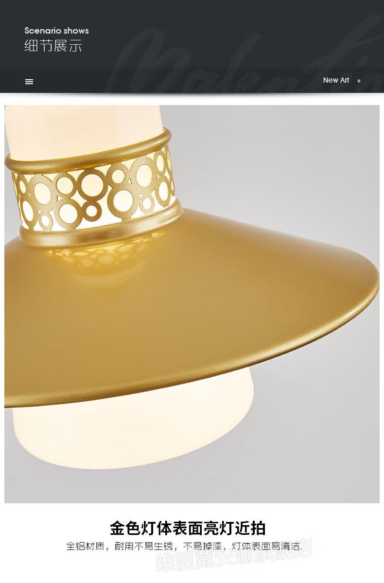 60152022新款庭院玻璃阳光房灯 北欧户外庭院门口吊灯玻璃阳光房