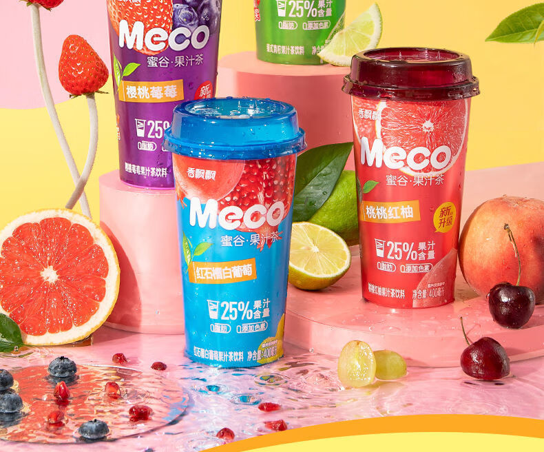 香飘飘蜜谷果汁茶 400ml*1瓶 水果饮料即饮多口味整箱礼盒 网红茶饮