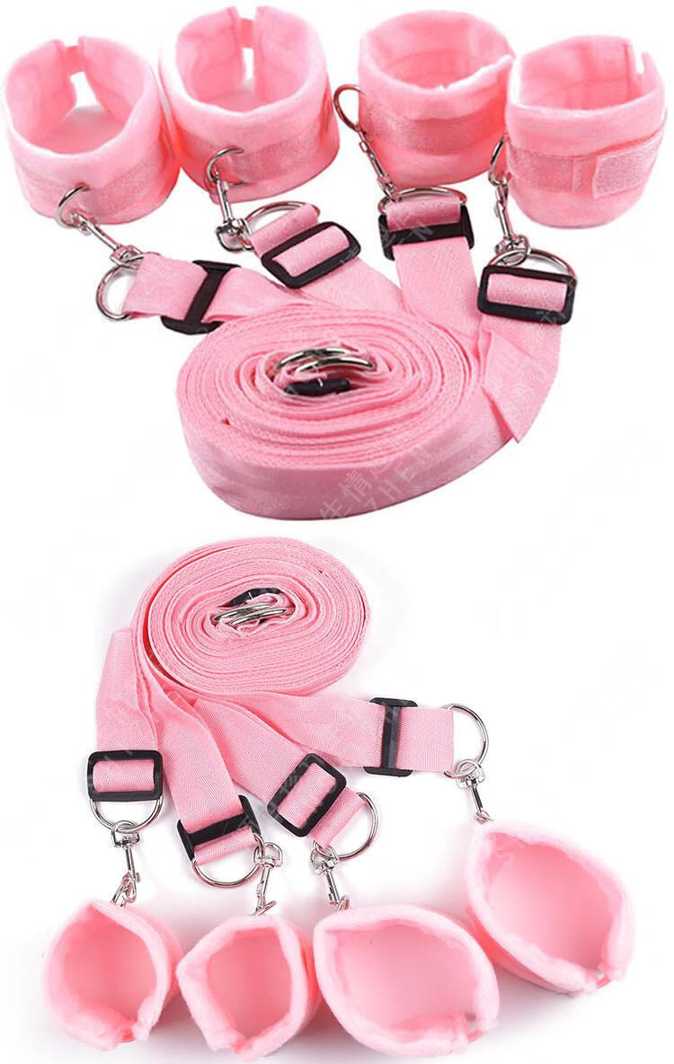 趣睡床绑带捆绑绳张开分腿床上捆绑束缚带脚手拷铐sm另类激情玩具男女