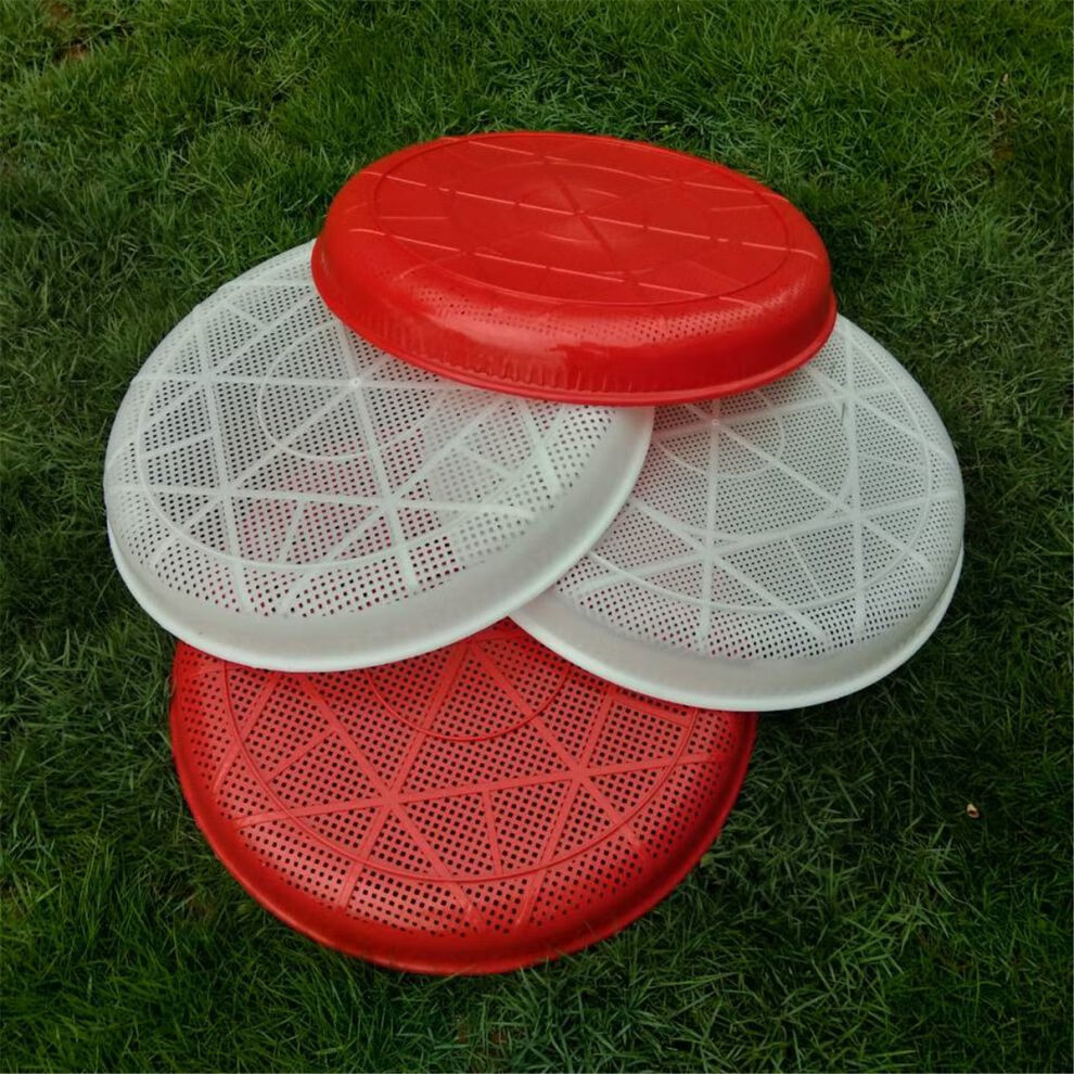 胶筛子胶簸箕塑料筛子塑料塞子大簸箕大筛子花椒筛子米筛子白色52加厚