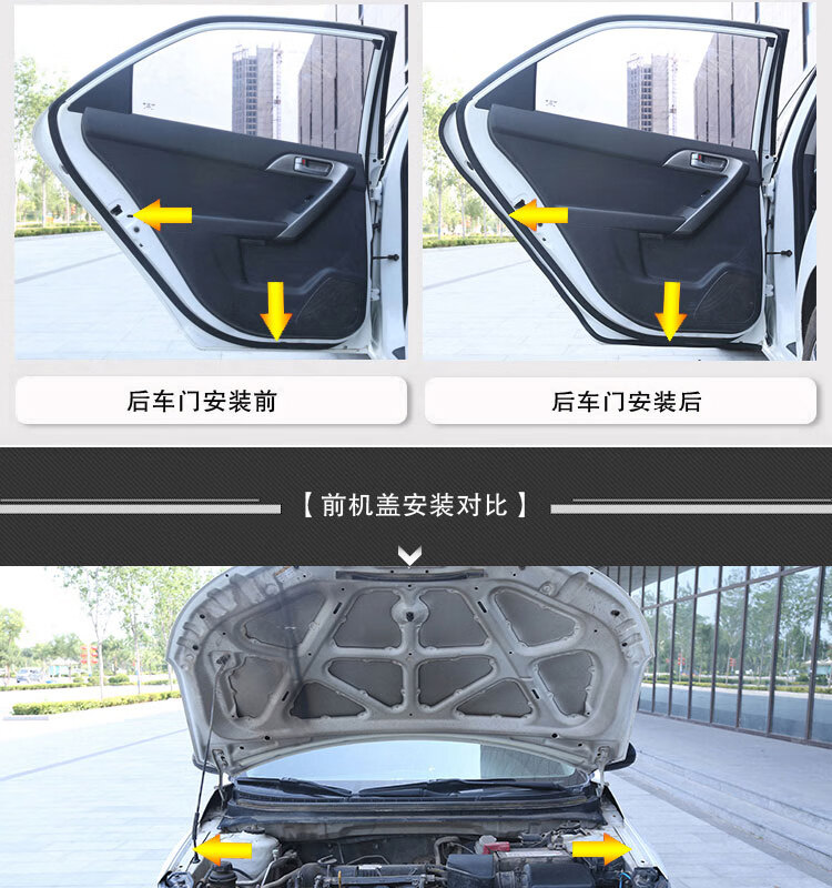 2021款2022款适用新老款丰田汉兰达专用全车门隔音降噪密封条防尘改装