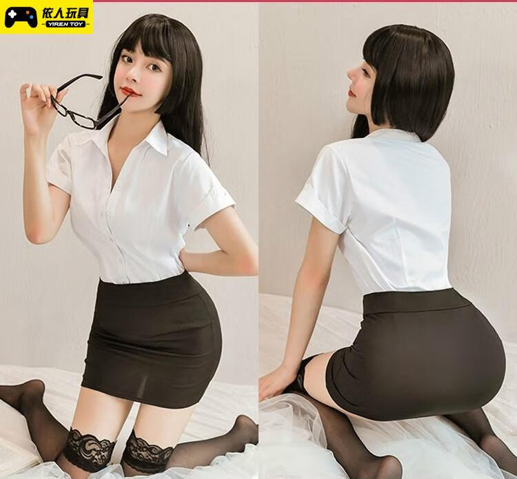 角色扮演情趣制服盲盒内衣性感教师制服大码ol秘书紧身包臀办公室免脱
