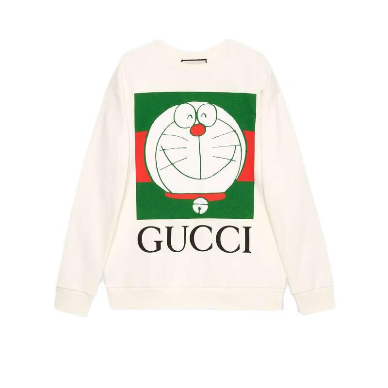gucci古驰女装圆领哆啦a梦印花卫衣运动衫617964代购预售预售代购xj