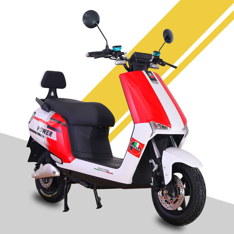 新款n9电动车成人电瓶车72v长跑王金牛电摩踏板车代步车灰色黑金版72v