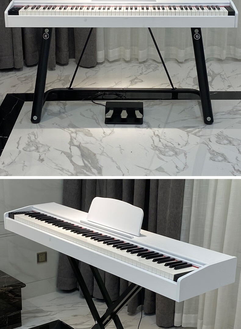 电钢琴便携式蓝牙内置充电88键重锤初学者儿童太古麒麟电子钢琴成人电