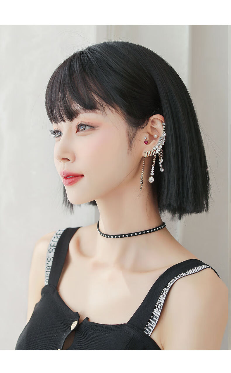 唐妮假发女修脸一刀切漫画齐刘海bobo头减龄短发全头套自然时尚假发