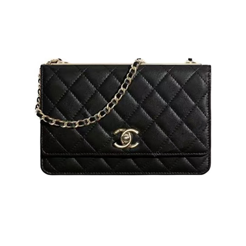 【618】chanel/香奈儿 女包 trendy cc woc 菱格纹链条金扣斜挎包预售