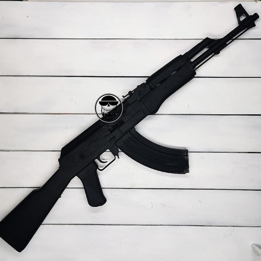 ak47玩具炝粉色软弹手炝抛壳软弹炝可定制cosplay道具枪亚光黑色长度