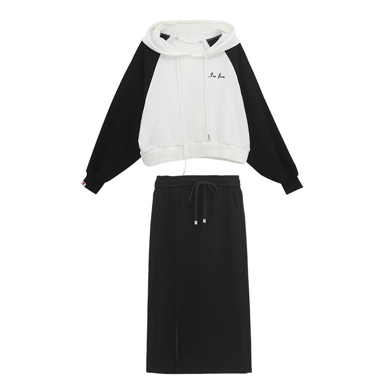 卫衣套裙两件套装女套装裙春秋休闲时尚减龄洋气港甜酷半身裙定制时尚