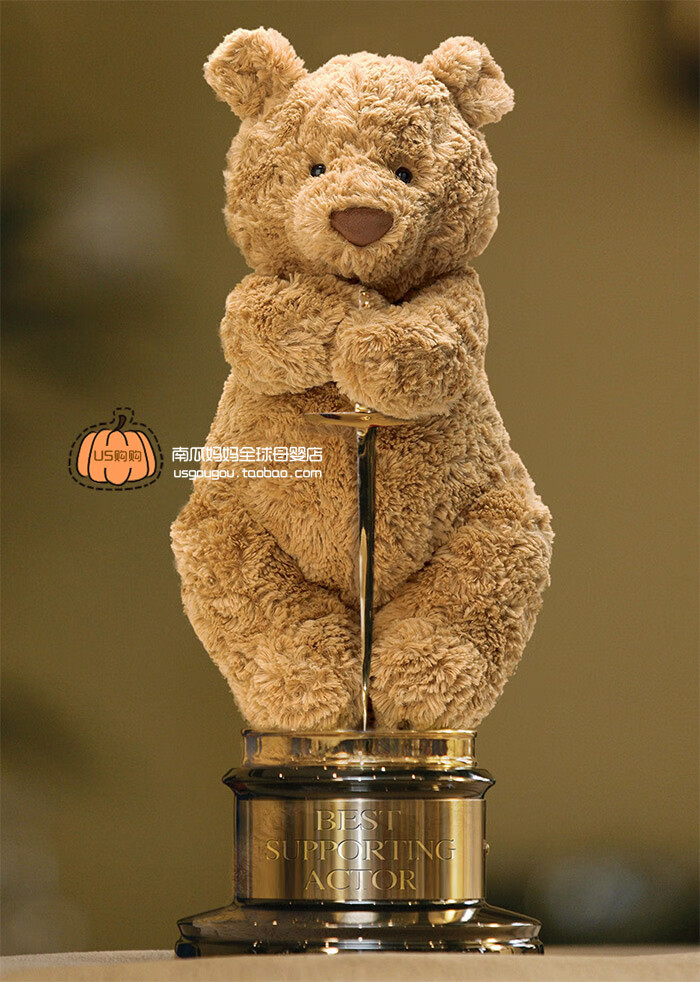 jellycat巴塞罗熊罗熊笨笨熊泰迪熊毛绒玩具芬利熊特软玩偶礼物 笨笨