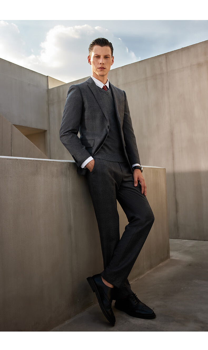 名盾md西装套装男士新款套装英伦风商务正装礼服婚礼英式西服上下装