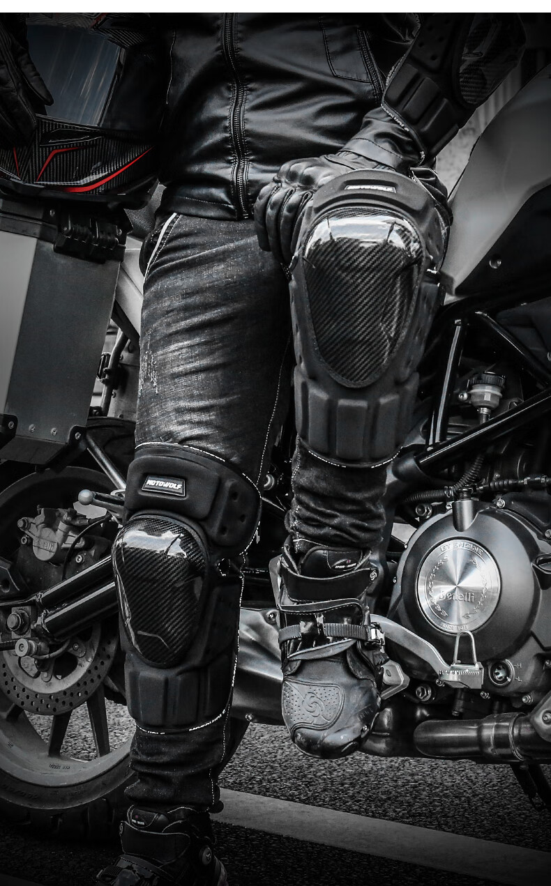 冬季保暖护膝电动摩托车护具骑行防摔护腿机车骑士装备膝盖防风男加绒