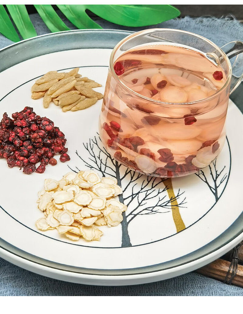 人参麦冬五味子生脉饮人参方现配原材泡水黄芪生脉饮党参方 人参麦冬