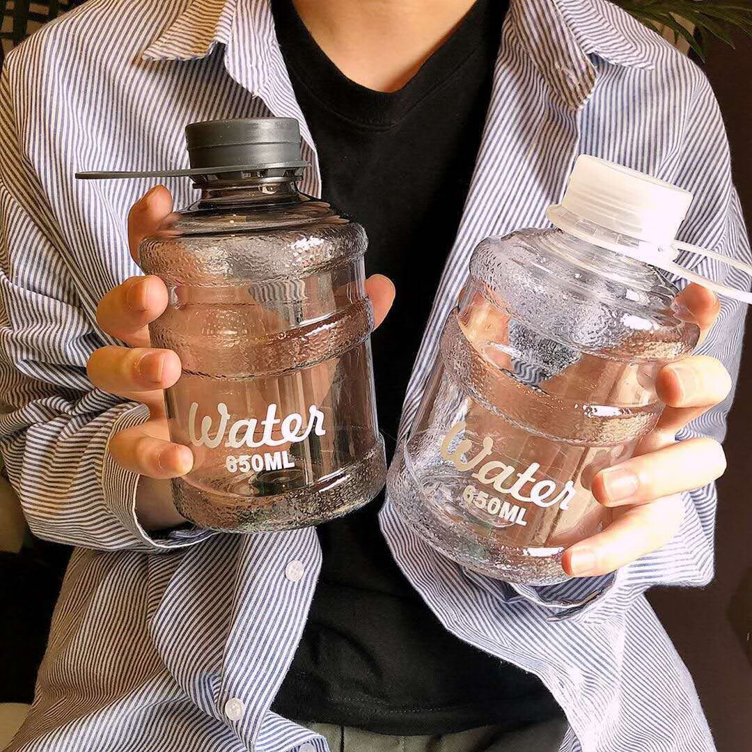 水杯网红个性迷你抖音同款水桶杯可爱运动户外夏季简约防漏塑料水杯女