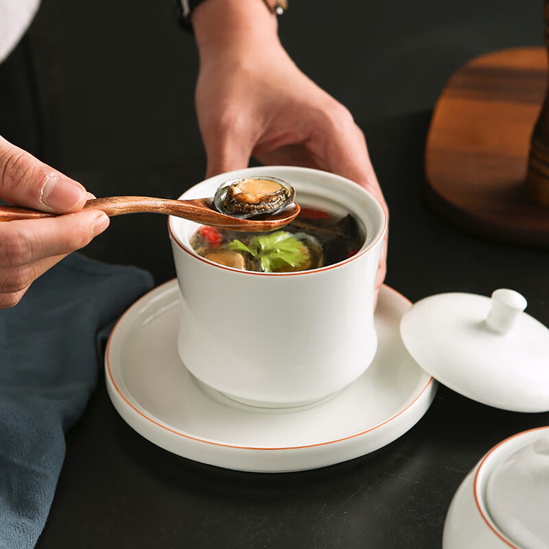 辽参盅酒店位上陶瓷南瓜汤盅炖盅西餐厅碗翅燕窝盅饭店会所私房菜餐具
