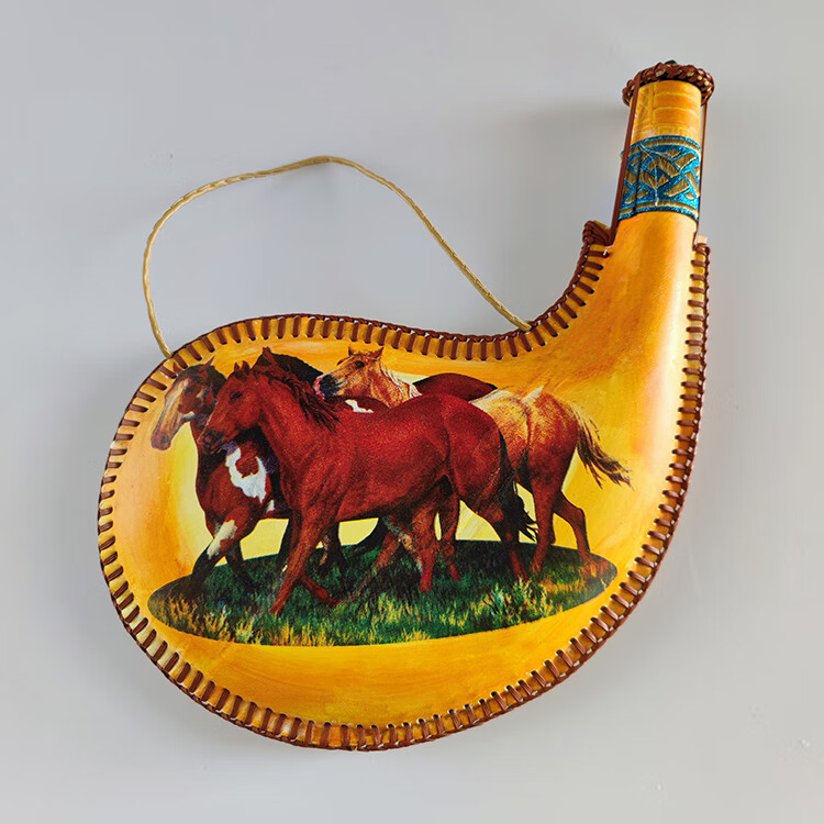 【民族风味】蒙古酒囊奶袋便携别样风情蒙古族特色皮囊酒壶空壶马头