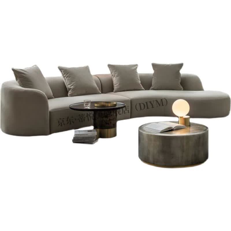 特耐尔沙发 新品弧形沙发后设计师接待会所服装店美容院客厅沙发 新品