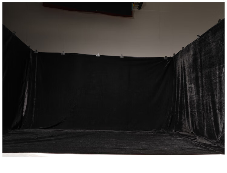 黑色吸光布摄影幕布背景布遮光黑色绒布魔术舞台遮光黑布黑色幕布实验