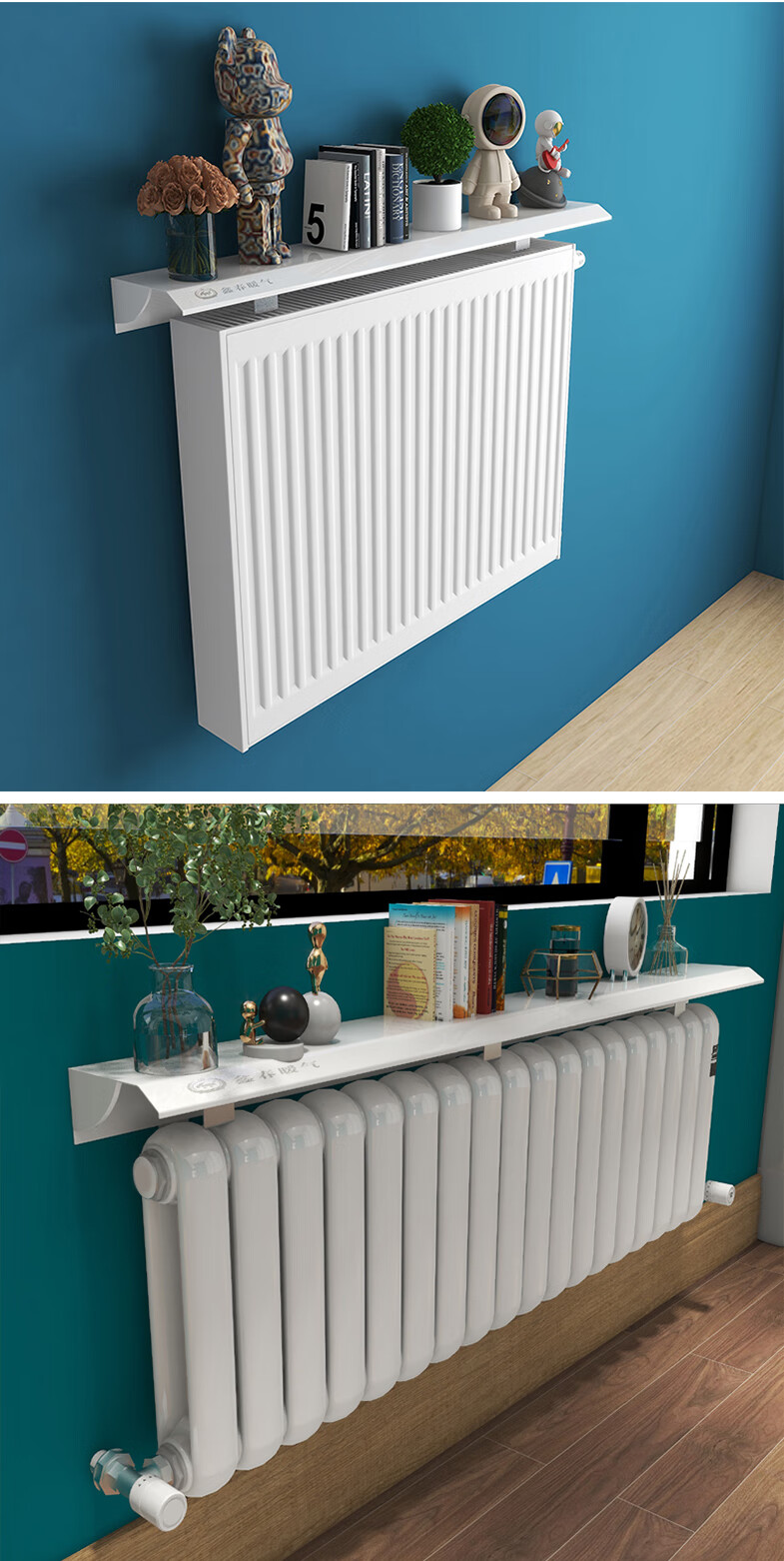 鑫春防熏墙暖气罩家用护墙隔板装饰遮挡防尘置物架暖气片罩免打孔宽度