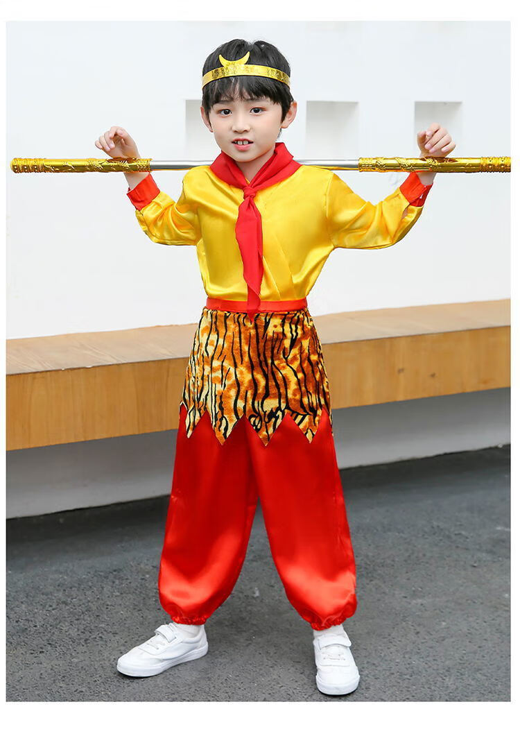 迪士尼disney商场同款儿童孙悟空服装齐天大圣套装美猴王儿童西游记