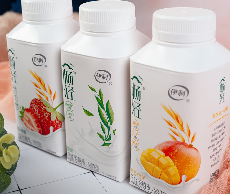 伊利畅轻酸奶 多种口味可选 风味发酵乳250g 量贩装泡沫箱装 伊利畅轻
