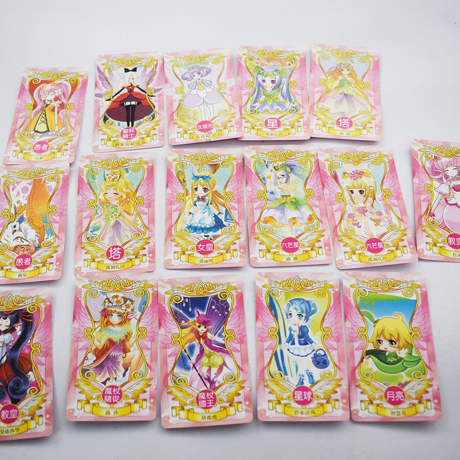 小花仙卡片全套 迷你魔法卡魔力精灵王闪卡契约卡片变装卡牌公主女孩
