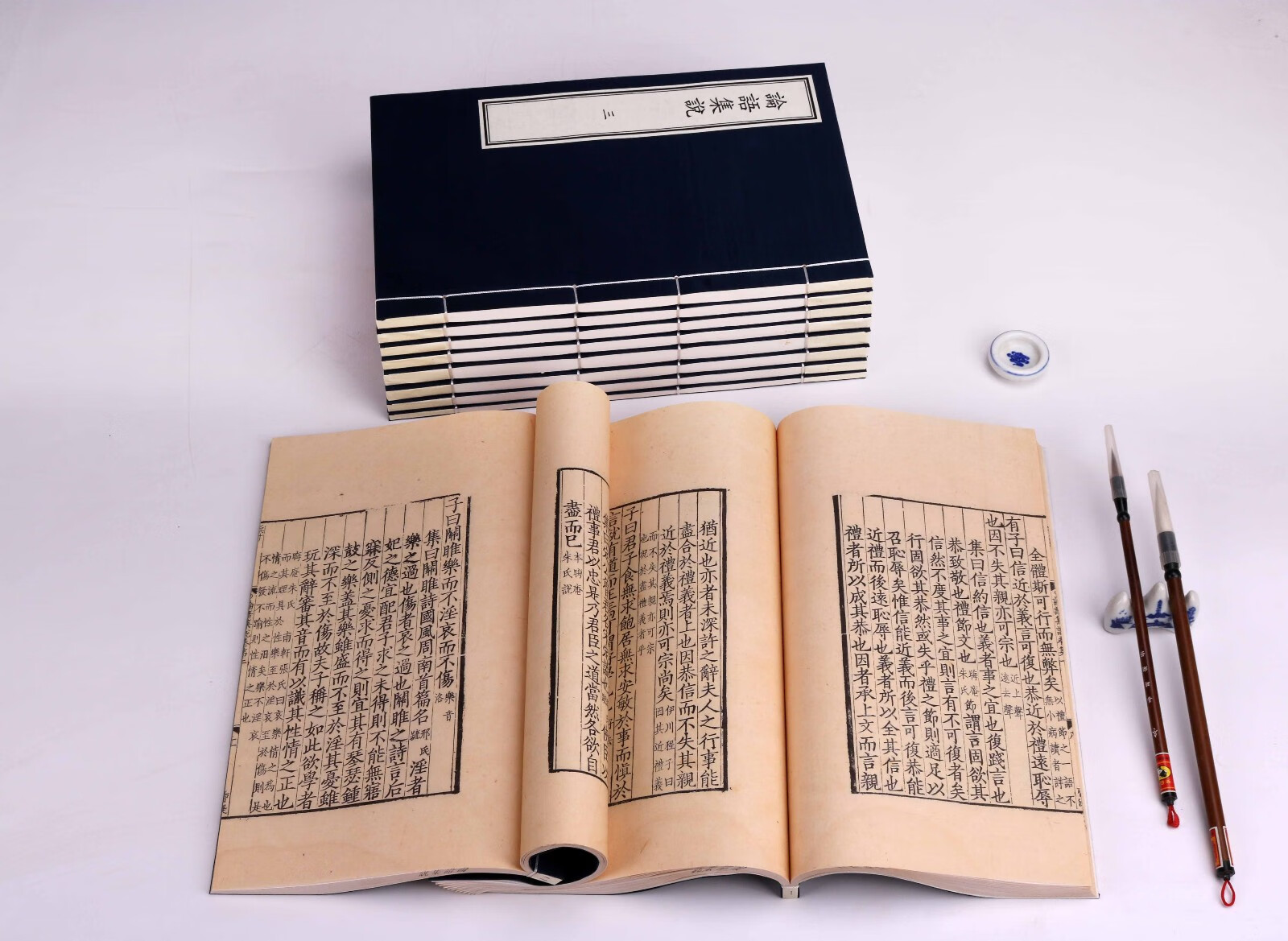论语集说一函十册影印宋本线装书国学古籍宋蔡节论语集注本国家图书馆