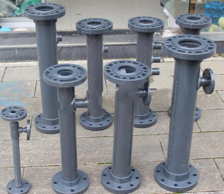 定制upvc静态管道混合器pvc塑料混合器气液混合加药尺寸可定做子玺zi