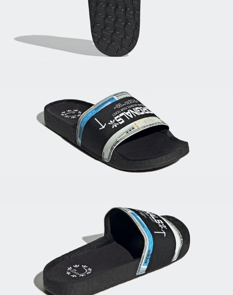 adidas阿迪达斯三叶草拖鞋男鞋女鞋adiletteboost凉拖gx1808gx180839