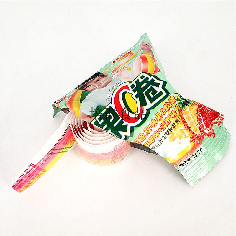 克/袋多规格优卡维c果c卷软糖卷果汁混合口味儿童创意糖果水果 果c卷