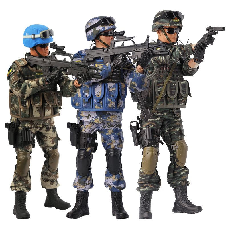军迷收藏特种兵人偶军人士兵模型人偶仿真16活动攻击手特警玩具sdu