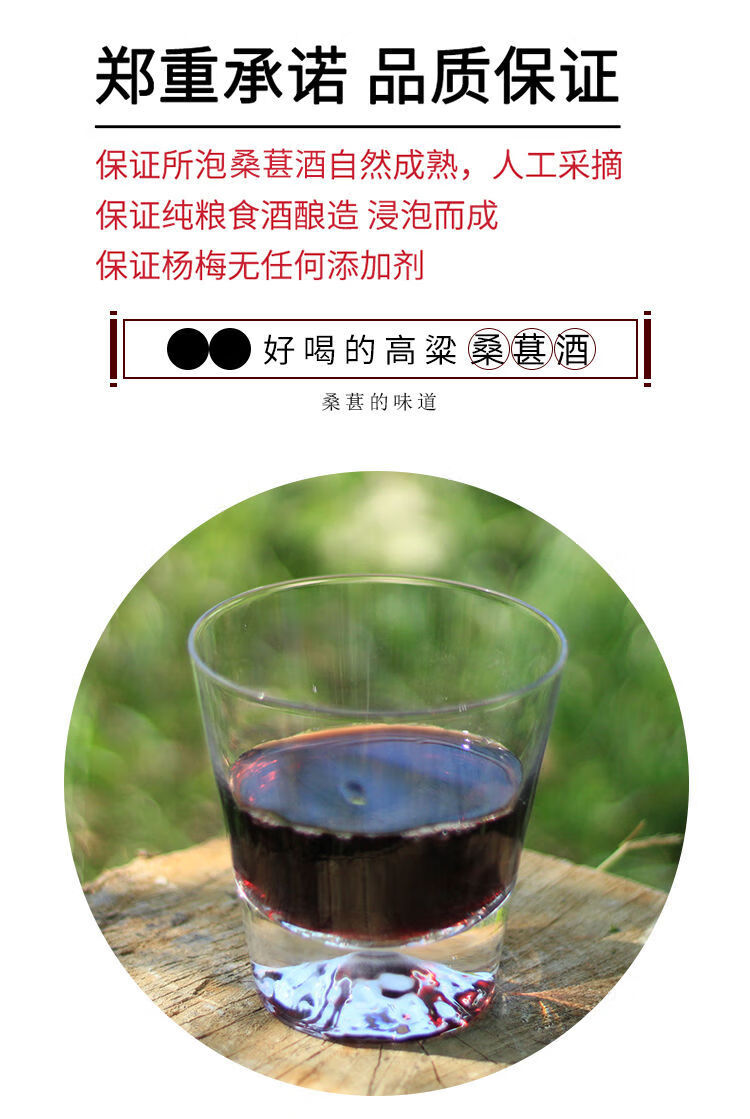 桑葚酒桑果酒农家自酿桑椹酒果酒浙江5斤桶装浸泡粮食酒桑葚不带桑葚