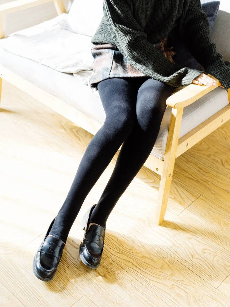 浪莎秋冬女外穿加绒加厚打底裤踩脚裤棉裤健美蹬脚女式保暖一体裤女士