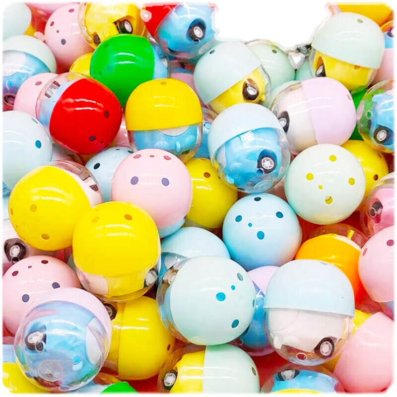 69扭蛋玩具 儿童礼品玩具回力汽车扭蛋机拼装椭圆形扭蛋 适合3-9岁