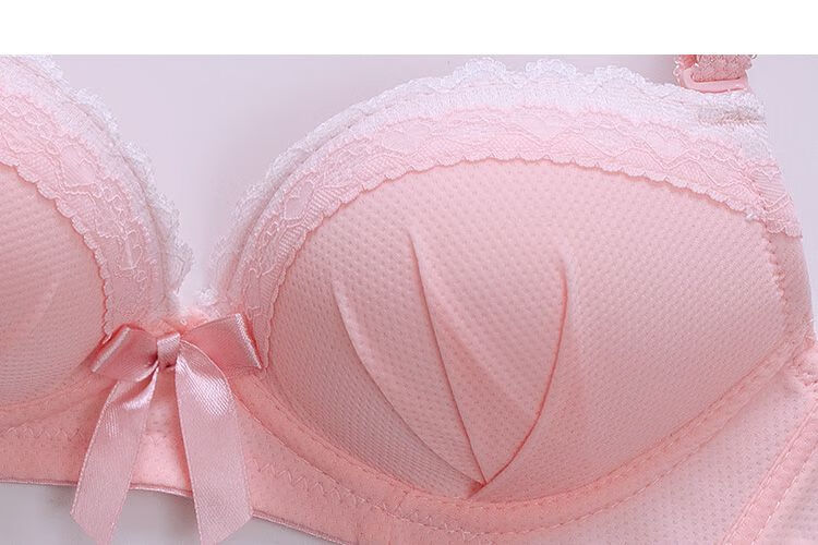 女生内衣大学生小胸少女无钢圈文胸胸罩套装聚拢薄款高中学生内衣日系