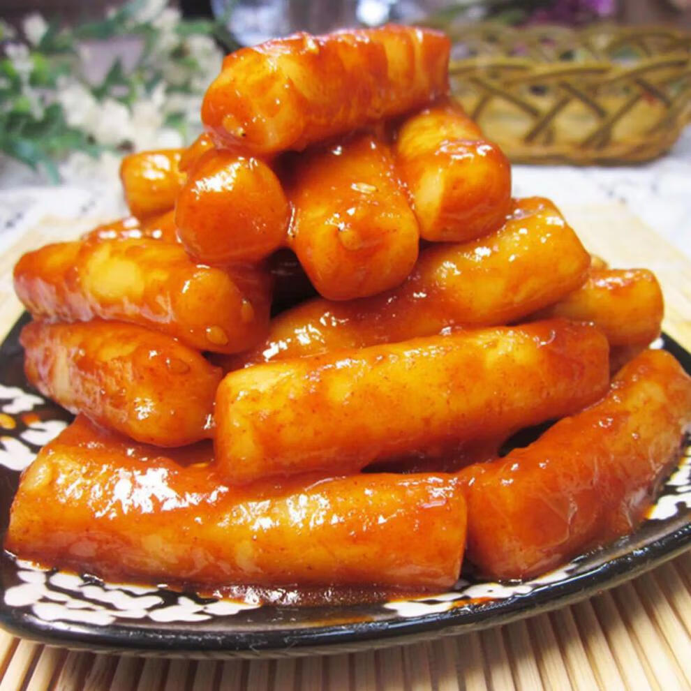 金时子炒年糕炒年糕麻辣零食即食年糕糯米糕休闲小吃 桂花味500g