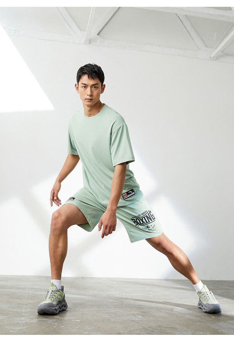 安踏(anta)【boxing】运动裤男短裤2022夏季新品拳击系列短裤男户外