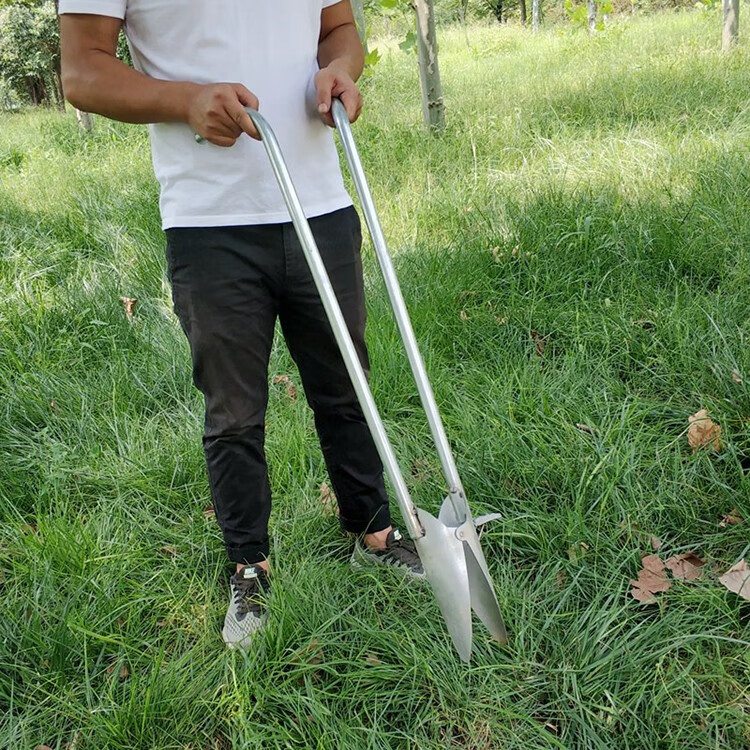 神器土豆生姜蔬菜玉米移栽器移植器蔬菜农用工具手动种菜器双把栽苗器