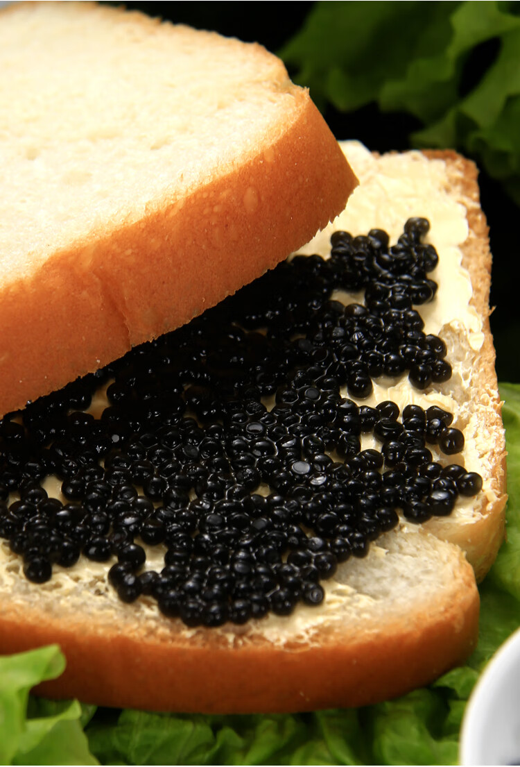 5折 俄罗斯鲟鱼籽酱大马哈黑鱼子酱寿司料理咸腥味鱼肉罐头即食【图片