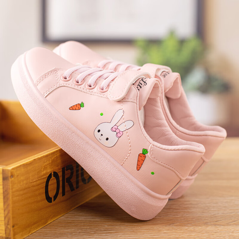 儿童平板鞋女小学生小白鞋女生春夏季女童运动鞋中童10休闲12大童白色