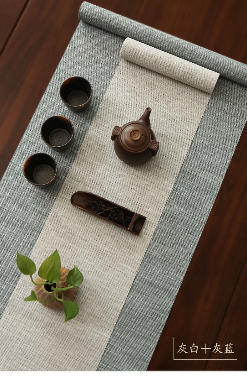 点茗纸编平纹防水桌旗茶布禅意茶桌布功夫茶具配件茶台茶几桌垫布炭