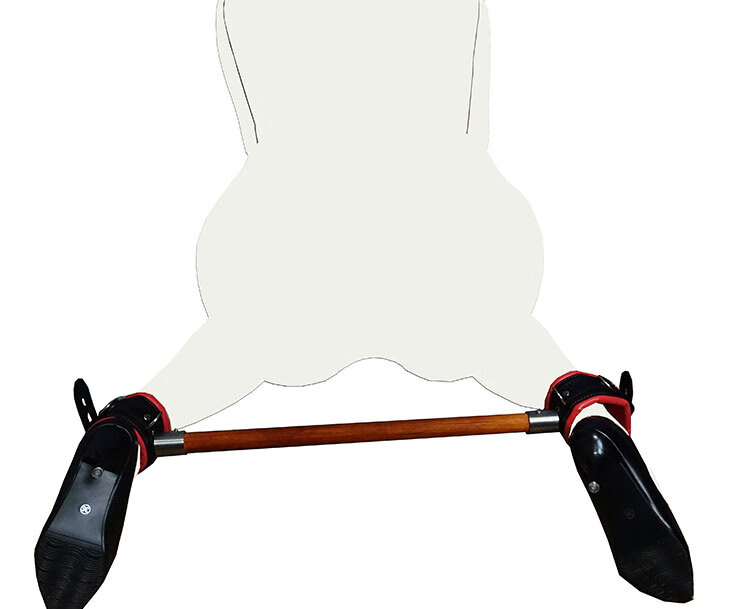 强制开腿分腿器男情趣sm分腿束缚固定脚铐分腿高跟鞋带锁情趣刑具 a款