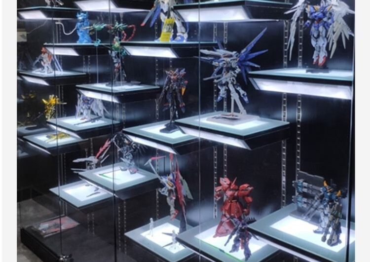 礼品展示柜带灯高达带灯透明模型柜展示防尘奖牌亚克力橱窗礼品乐高
